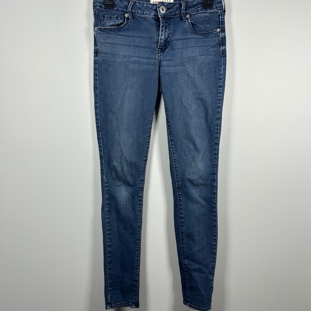 Bullhead Denim Co Jeans Women 3 Blue Low Rise Skinniest Medium Wash Stretch